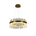 ⁦نجف مودرن زيتي لون الانارة 3اضاءات 42 واط قطر 60 سم⁩ - الصورة ⁦3⁩