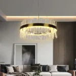 نجف مودرن زيتي لون الانارة 3اضاءات 42 واط قطر 60 سم