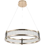 ⁦نجف مودرن ذهبي مع3اضاءات 42 واط مقاس 60 سم⁩ - الصورة ⁦3⁩