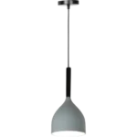 ⁦علاقي مودرن رمادي مع ابيض E27*1L قطر 17 سم⁩ - الصورة ⁦5⁩