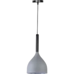 ⁦علاقي مودرن رمادي مع ابيض E27*1L قطر 17 سم⁩ - الصورة ⁦2⁩