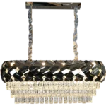 ⁦نجف مودرن ذهبي E14*10L مقاس 80*30 سم⁩ - الصورة ⁦3⁩