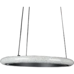 ⁦نجف مودرن اسود مع لون الانارة 3اضاءات 48 واط قطر 400 ملم⁩ - الصورة ⁦4⁩