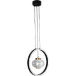 ⁦نجف مودرن اسود لون الانارة 3اضاءات 48 واط⁩ - الصورة ⁦2⁩