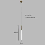 ⁦نجف مودرن مترين زيتي لون الانارة اصفر 5 واط⁩ - الصورة ⁦3⁩