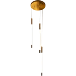 ⁦نحف مودرن زيتي لون الانارة اصفر 15 واط⁩ - الصورة ⁦3⁩