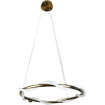 ⁦نجف مودرن زيتي لون الانارة اصفر 36 واط قطر 80 سم⁩ - الصورة ⁦4⁩