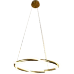 ⁦نجف مودرن زيتي لون الانارة اصفر 36 واط قطر 80 سم⁩ - الصورة ⁦2⁩