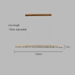 ⁦نجف مودرن ذهبي لون الانارة 3 اضاءات 25 واط مقاس 1.2M ملم⁩ - الصورة ⁦3⁩