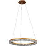 ⁦نجف مودرن ذهبي لون الانارة 3اضاءات 55 واط مقاس 80 سم⁩ - الصورة ⁦3⁩