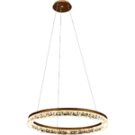 ⁦نجف مودرن ذهبي لون الانارة 3اضاءات 55 واط مقاس 80 سم⁩ - الصورة ⁦2⁩