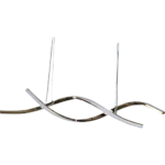 ⁦نجف مودرن ذهبي لون الانارة 3 اضاءات 42 واط⁩ - الصورة ⁦2⁩