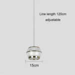 ⁦علاقي مودرن ذهبي لون الانارة 3اضاءات 12 واط مفرد⁩ - الصورة ⁦3⁩