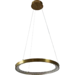 ⁦نجف مودرن زيتي لون الانارة 3اضاءات 25 واط قطر 400 ملم⁩ - الصورة ⁦4⁩