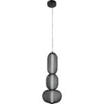 ⁦نجف مودرن اسود لون الانارة 3 اضاءات 15 واط قطر 500 ملم⁩ - الصورة ⁦4⁩