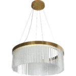 ⁦علاقي مودرن ذهبي لون الانارة 3 اضاءات واط 65 مقاس 600 ملم⁩ - الصورة ⁦2⁩