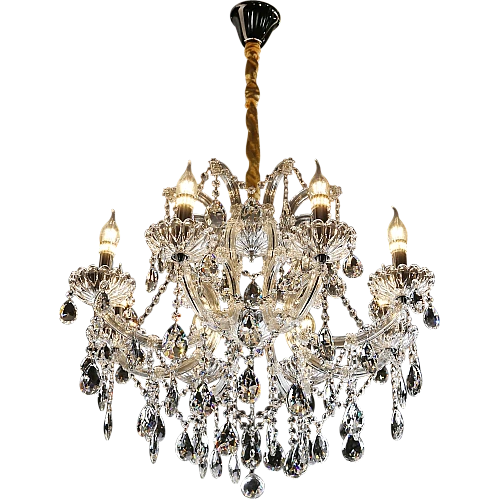 HA-R5369-8-CH+WH (4)-500x500h نجف شمعدان فضي الارتفاع 600 القطر700 E14*8L - الصورة 1