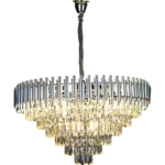 ⁦نجف مودرن فضي قطر 80 سم E14⁩ - الصورة ⁦3⁩