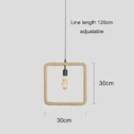 ⁦علاقي حبل مربع لمبة E27⁩ - الصورة ⁦2⁩