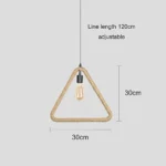 ⁦علاقي حبل مثلث مفرد E27⁩ - الصورة ⁦3⁩