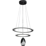 ⁦علاقي مودرن اسود لون الانارة 3 اضاءات واط 105⁩ - الصورة ⁦2⁩