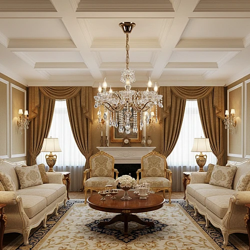 IEToCSGYMOQXCO4LksD2Qo9VXCyhrTGvzH-500x500 نجف مودرن شمعدان ذهبي + فضيE14*8 - الصورة 1