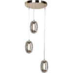 ⁦نجف مودرن زيتي لون الانارة 3 اضاءات 12 واط⁩ - الصورة ⁦2⁩