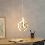 ⁦علاقي مودرن ذهبي لون الانارة 3 اضاءات W20⁩ - الصورة ⁦6⁩