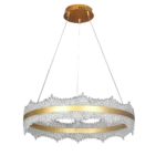 ⁦علاقي مودرن ذهبي لون الانارة 3 اضاءات 85 واط مقاس 600 ملم⁩ - الصورة ⁦2⁩