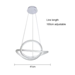 ⁦علاقي مودرن ابيض لون الانارة 3 اضاءات واط 42⁩ - الصورة ⁦3⁩