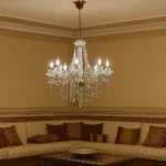 نجف مودرن شمعدان ذهبي + فضيE14*8