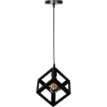 ⁦إنارة معلقة مفرد لون الشكل اسود تصميم عصري وفاخر⁩ - الصورة ⁦4⁩