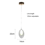 ⁦علاقي مودرن ذهبي لون الانارة 3 اضاءات 3 واط⁩ - الصورة ⁦2⁩