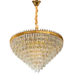 ⁦نجف مودرن ذهبي E14*22 قطر 100 سم⁩ - الصورة ⁦2⁩