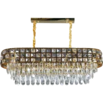 ⁦نجف مودرن ذهبي E14*14 مقاس 1000*350 ملم⁩ - الصورة ⁦2⁩