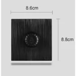 ⁦مفتاح دايمر لمبة 1000 واط لون اسود بيانو بلاتيني⁩ - الصورة ⁦2⁩