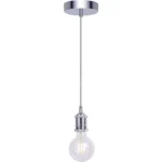 ⁦كبس حديد علاقي مفرد طول 2 متر مع هولدر فضي (سلك قماش)⁩ - الصورة ⁦2⁩