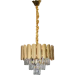 ⁦نجف مودرن ذهبي 400 E14*5⁩ - الصورة ⁦2⁩