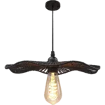 ⁦علاقي خيزران اسود E27*1L قطر 240 ملم⁩ - الصورة ⁦3⁩