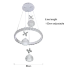 ⁦علاقي مودرن ابيض لون الانارة 3 اضاءات واط 48⁩ - الصورة ⁦2⁩