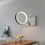 نجف مودرن فضي لون الانارة 3 اضاءات 55 واط قطر 40 سم