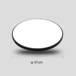 ⁦لطش دائري شكل اسود متعددة الألوان ( كريمي + اصفر + ابيض ) قطر 47 سم⁩ - الصورة ⁦3⁩