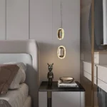 نجف مودرن ذهبي نيكل كروم لون الانارة 3 اضاءات 7 واط مجوز