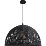 ⁦نجف مودرن اسود E27*1 مقاس 50 سم⁩ - الصورة ⁦2⁩