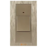 ⁦مفتاح مكيف مستطيل 45 امبير لون ذهبي ملكي توفل⁩ - الصورة ⁦4⁩