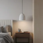 علاقي مودرن ابيض E27*1L قطر 200 ملم