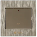 ⁦مفتاح مكيف مربع 45 امبير لون ذهبي ملكي توفل⁩ - الصورة ⁦4⁩