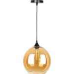 ⁦علاقي مودرن اسود مع ذهبي E27*1L قطر 200 ملم⁩ - الصورة ⁦2⁩