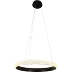 ⁦نجف مودرن اسود لون الانارة اصفر 48 واط قطر 600 ملم⁩ - الصورة ⁦2⁩