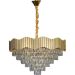 ⁦نجف مودرن ذهبي E14*15L مقاس 80 سم⁩ - الصورة ⁦2⁩